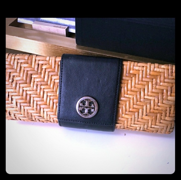 Tory Burch Handbags - Tory Burch Rattan Clutch